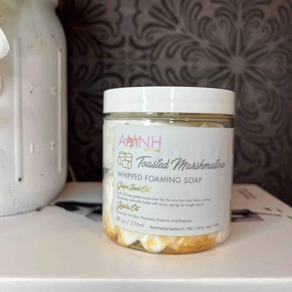 AMINNAH Toasted Marshmallow Whipped Foaming Soap